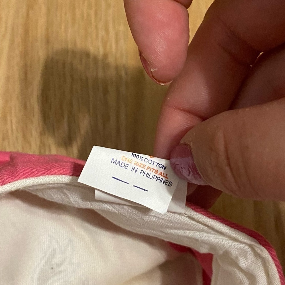 Vintage Circus Circus Las Vegas Painters Hat Casino Snap Back Pink Nevada - Picture 8 of 9